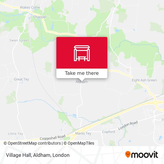 Village Hall, Aldham map