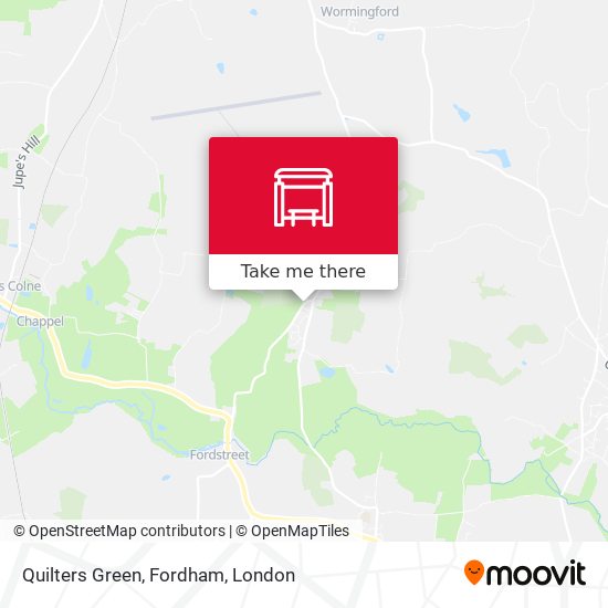 Quilters Green, Fordham map