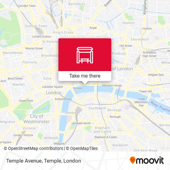 Temple Avenue, Temple map
