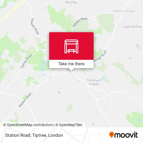 Station Road, Tiptree map