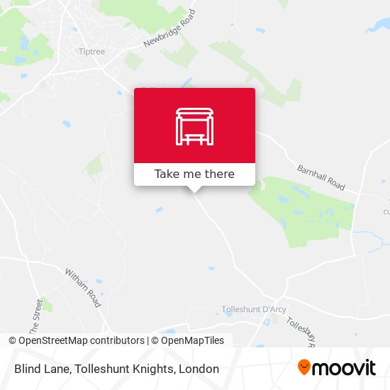 Blind Lane, Tolleshunt Knights map