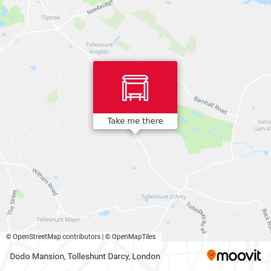 Dodo Mansion, Tolleshunt Darcy map
