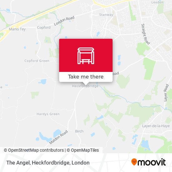 The Angel, Heckfordbridge map