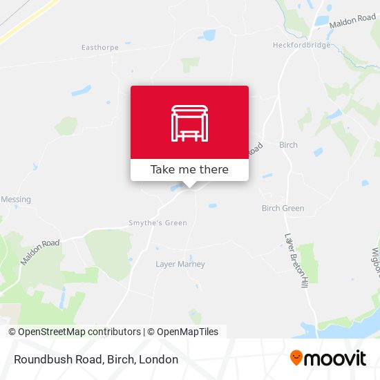 Roundbush Road, Birch map