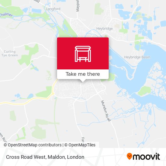 Cross Road West, Maldon map