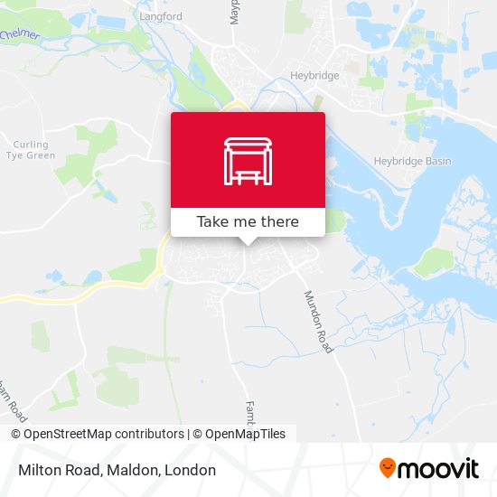 Milton Road, Maldon map