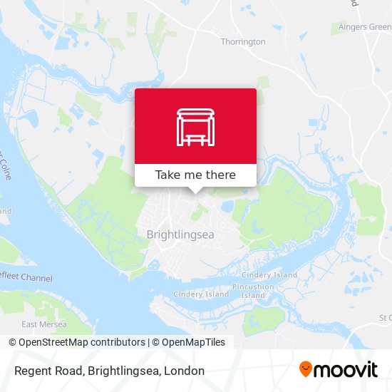Regent Road, Brightlingsea map
