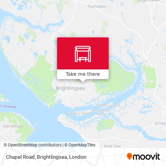 Chapel Road, Brightlingsea map