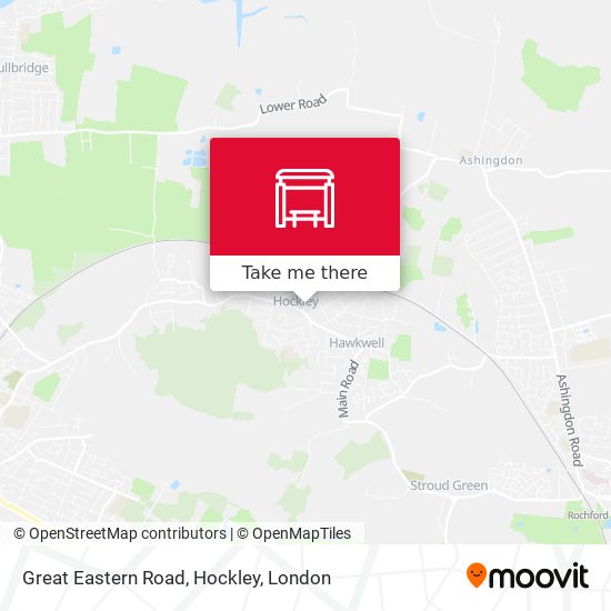 Great Eastern Road, Hockley map