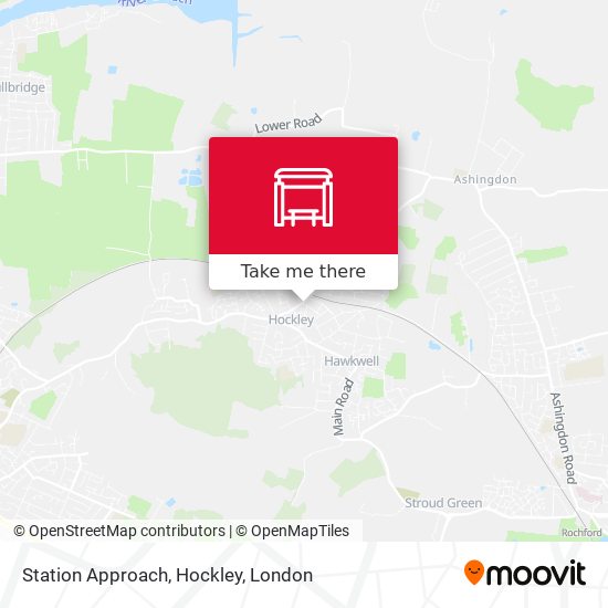 Station Approach, Hockley map