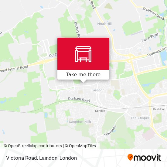 Victoria Road, Laindon map