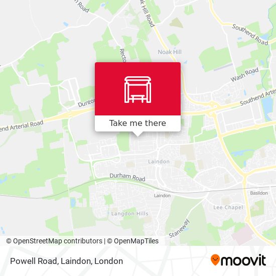 Powell Road, Laindon map