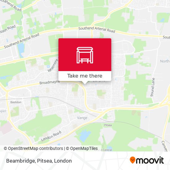 Beambridge, Pitsea map