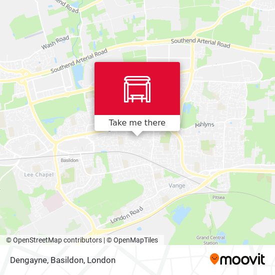Dengayne, Basildon map