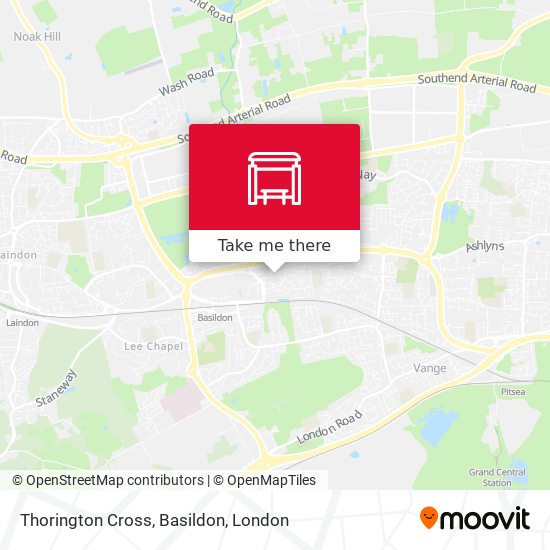 Thorington Cross, Basildon map