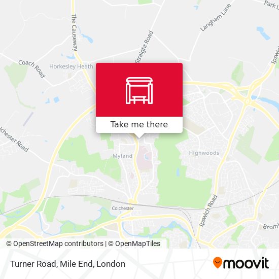 Turner Road, Mile End map