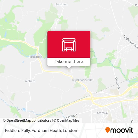 Fiddlers Folly, Fordham Heath map