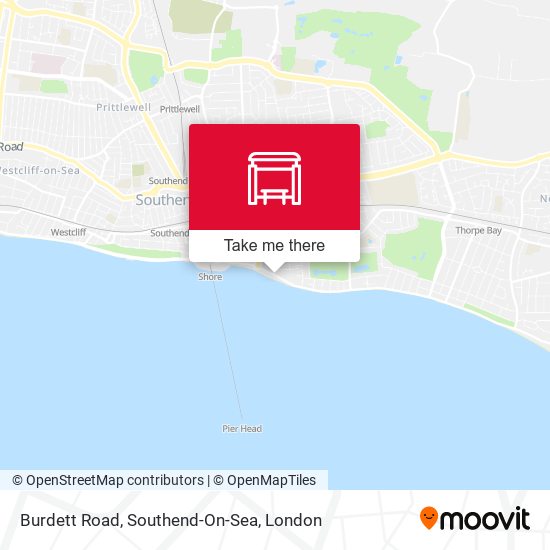 Burdett Road, Southend-On-Sea map
