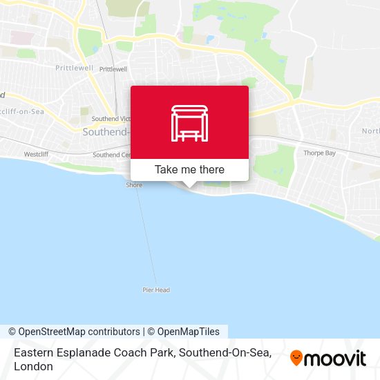 Eastern Esplanade Coach Park, Southend-On-Sea map