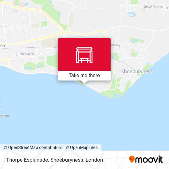 Thorpe Esplanade, Shoeburyness map