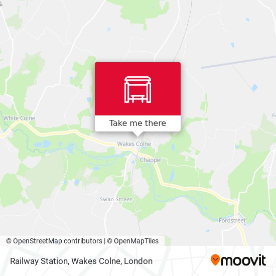 Railway Station, Wakes Colne map