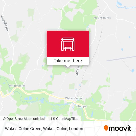 Wakes Colne Green, Wakes Colne map