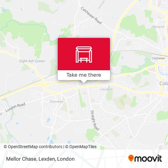 Mellor Chase, Lexden map
