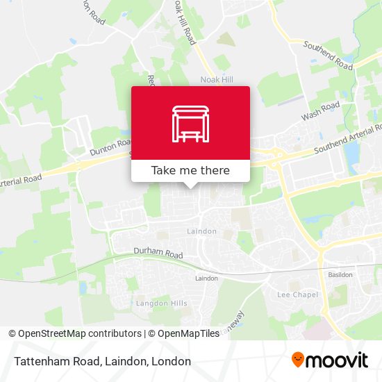 Tattenham Road, Laindon map