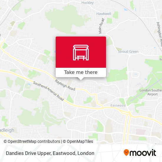 Dandies Drive Upper, Eastwood map