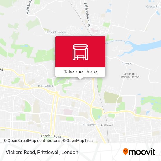 Vickers Road, Prittlewell map