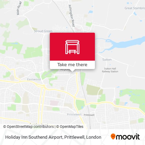 Holiday Inn Southend Airport, Prittlewell map