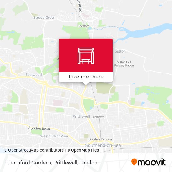 Thornford Gardens, Prittlewell map