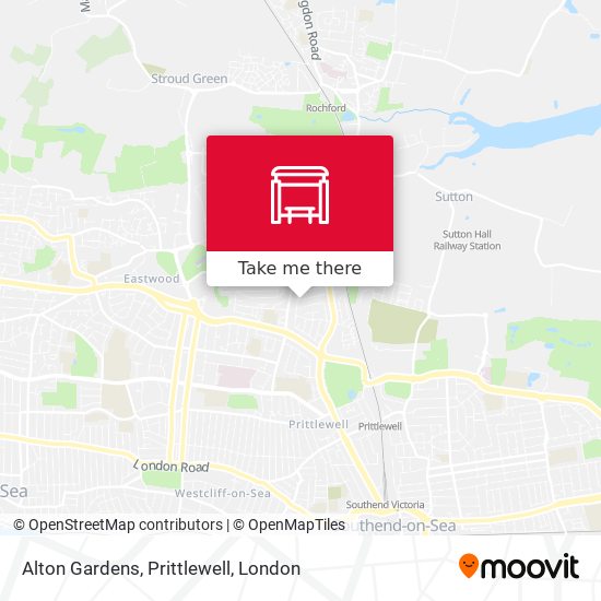 Alton Gardens, Prittlewell map
