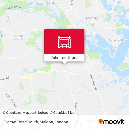 Dorset Road South, Maldon map