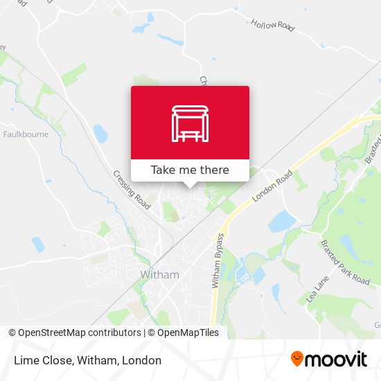 Lime Close, Witham map