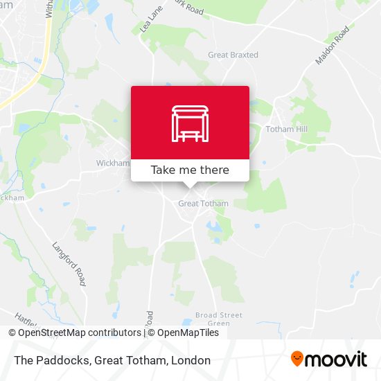 The Paddocks, Great Totham map