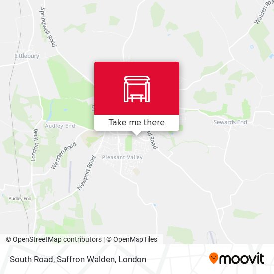 South Road, Saffron Walden map