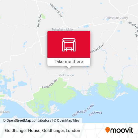 Goldhanger House, Goldhanger map