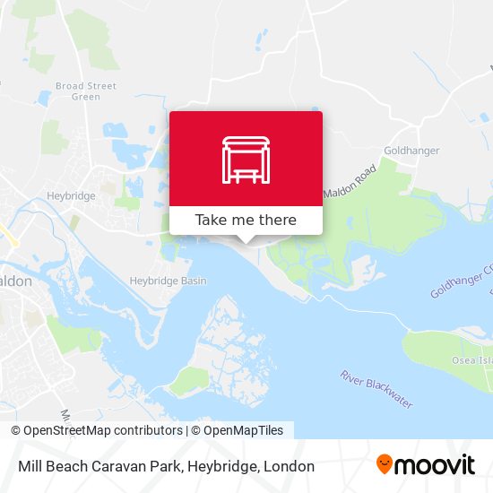 Mill Beach Caravan Park, Heybridge map