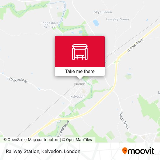 Railway Station, Kelvedon map