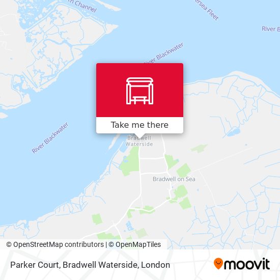 Parker Court, Bradwell Waterside map