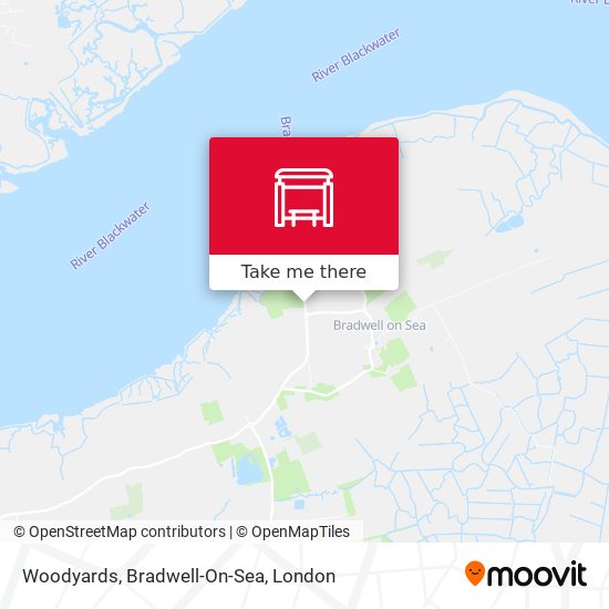 Woodyards, Bradwell-On-Sea map
