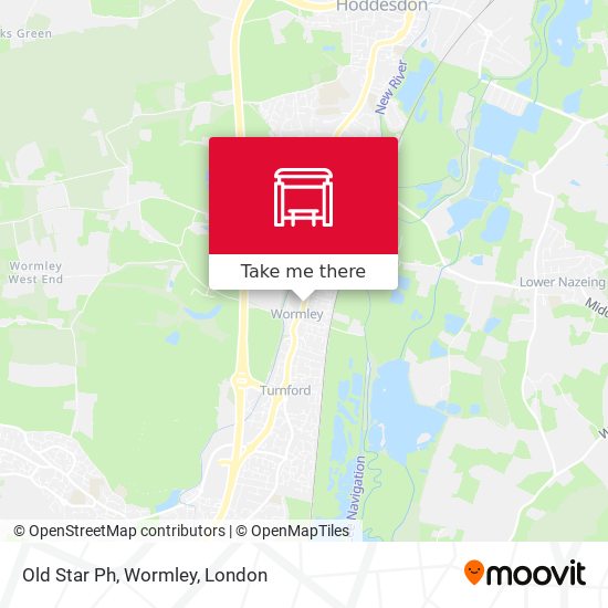 Old Star Ph, Wormley map