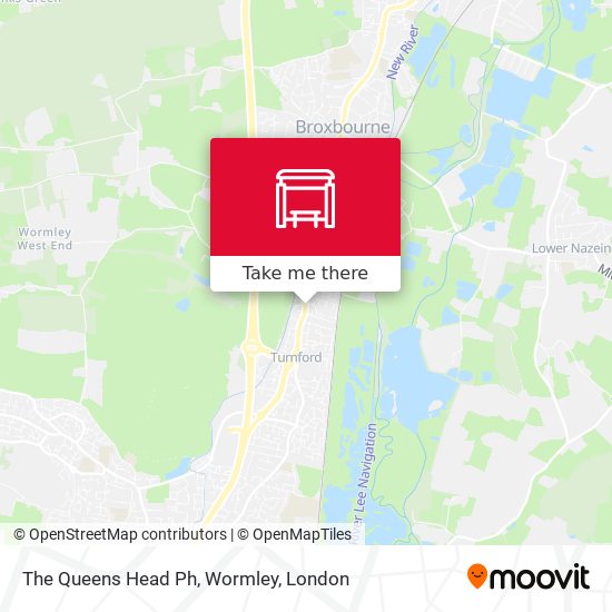 The Queens Head Ph, Wormley map