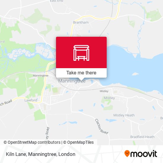Kiln Lane, Manningtree map