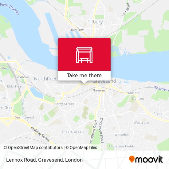 Lennox Road, Gravesend map