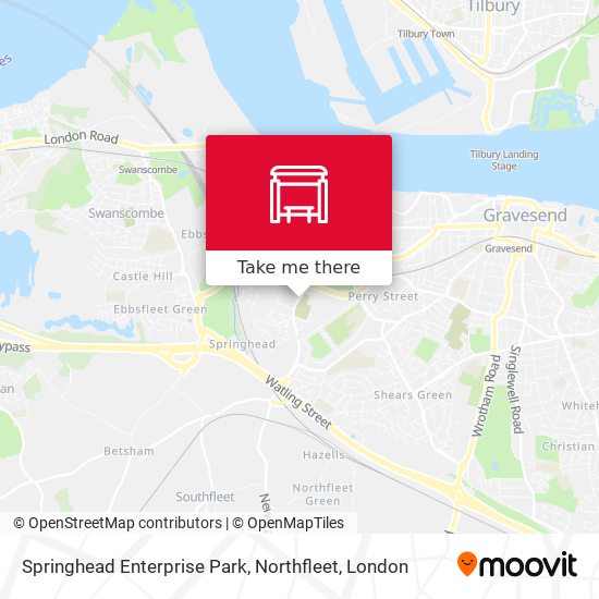 Springhead Enterprise Park, Northfleet map