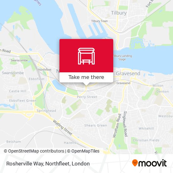 Rosherville Way, Northfleet map