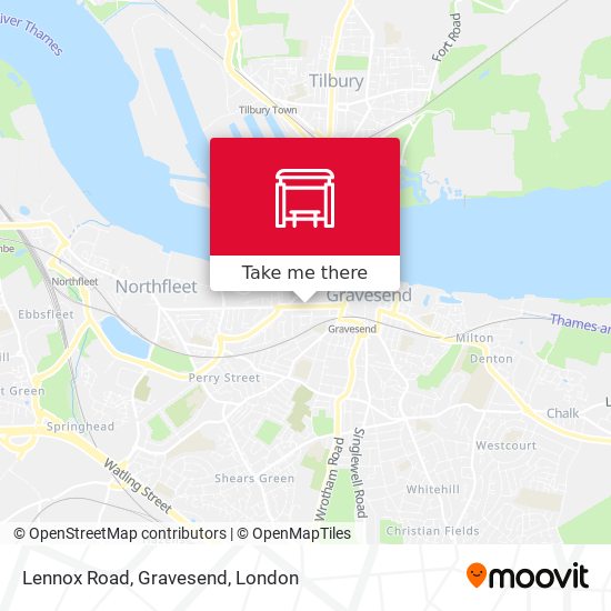 Lennox Road, Gravesend map