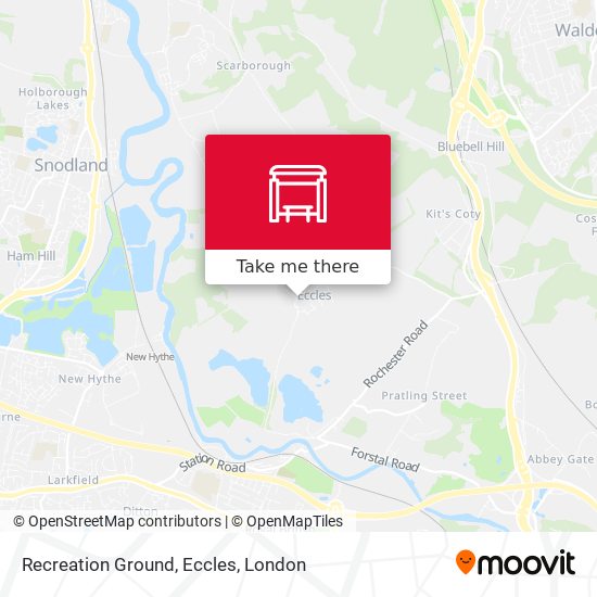 Recreation Ground, Eccles map